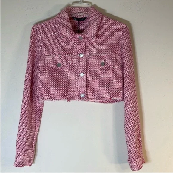 Blogger’s Favorite Zara Tweed Weave Textured Crop Jacket. Small. NWT. - Picture 9 of 15